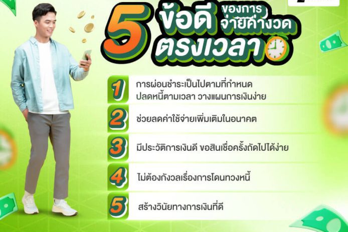 5 ข้อดีของการจ่ายค่างวดตรงเวลา